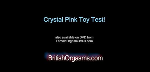  Crystal Pink Masturbation Toy Test